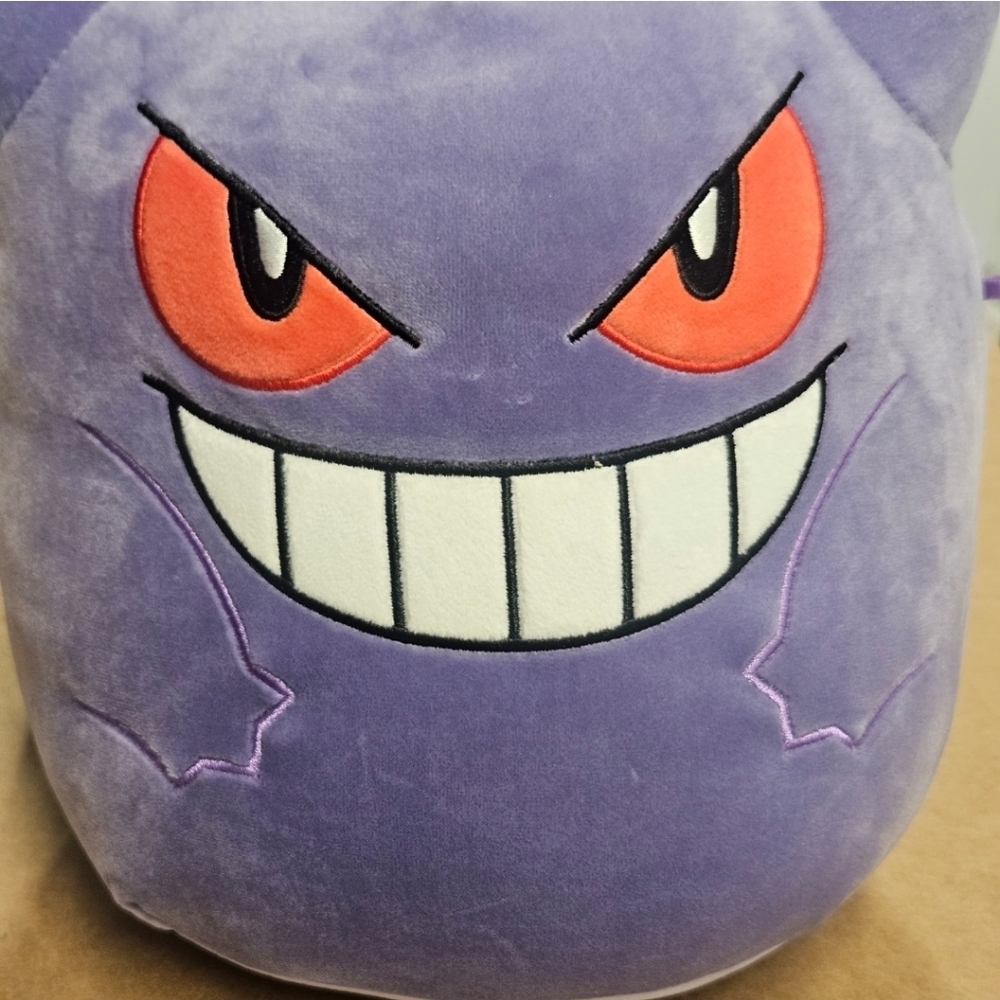 Pokemon GENGAR Squishmallow 10" Plush Kellytoy 2023 Collectible - Picture 10 of 13